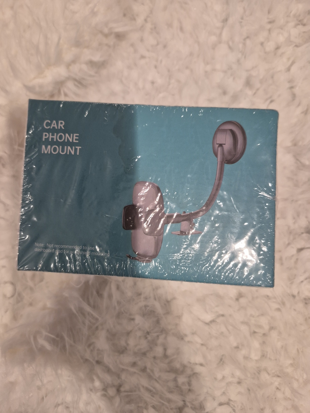 Universal Gray Car Phone Mount with Suction Arm